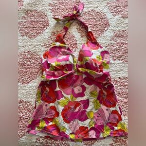 Land’s End Floral Halter Women’s tankini